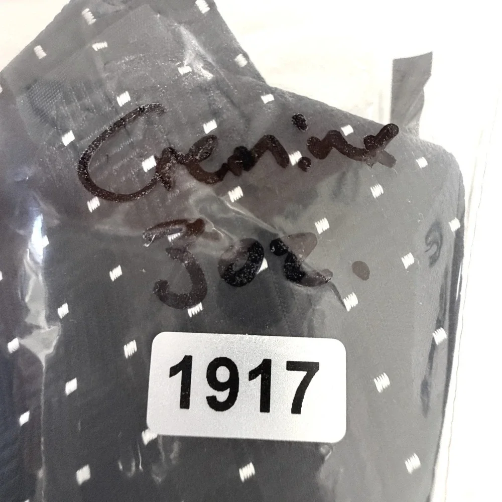 Daniel Cremieux Black Silk‎ Necktie White Micro Dot Textured Classic Width